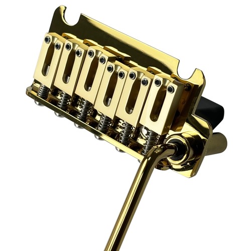 Gold electric guitar - electric, tremolo