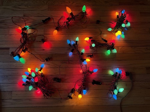 Vintage christmas string - vintage,