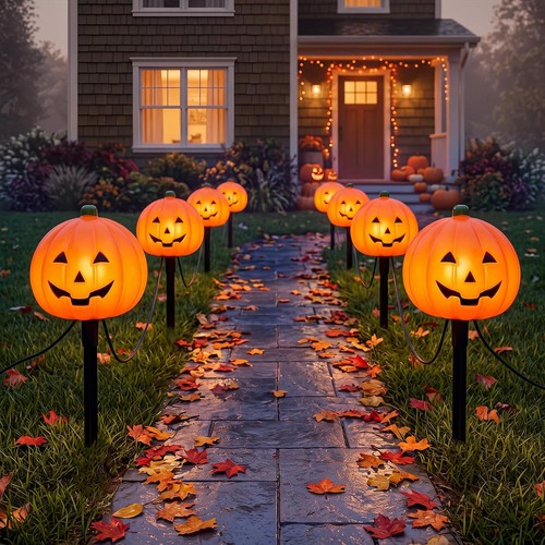 Pumpkin pathway stake - pumpkin,